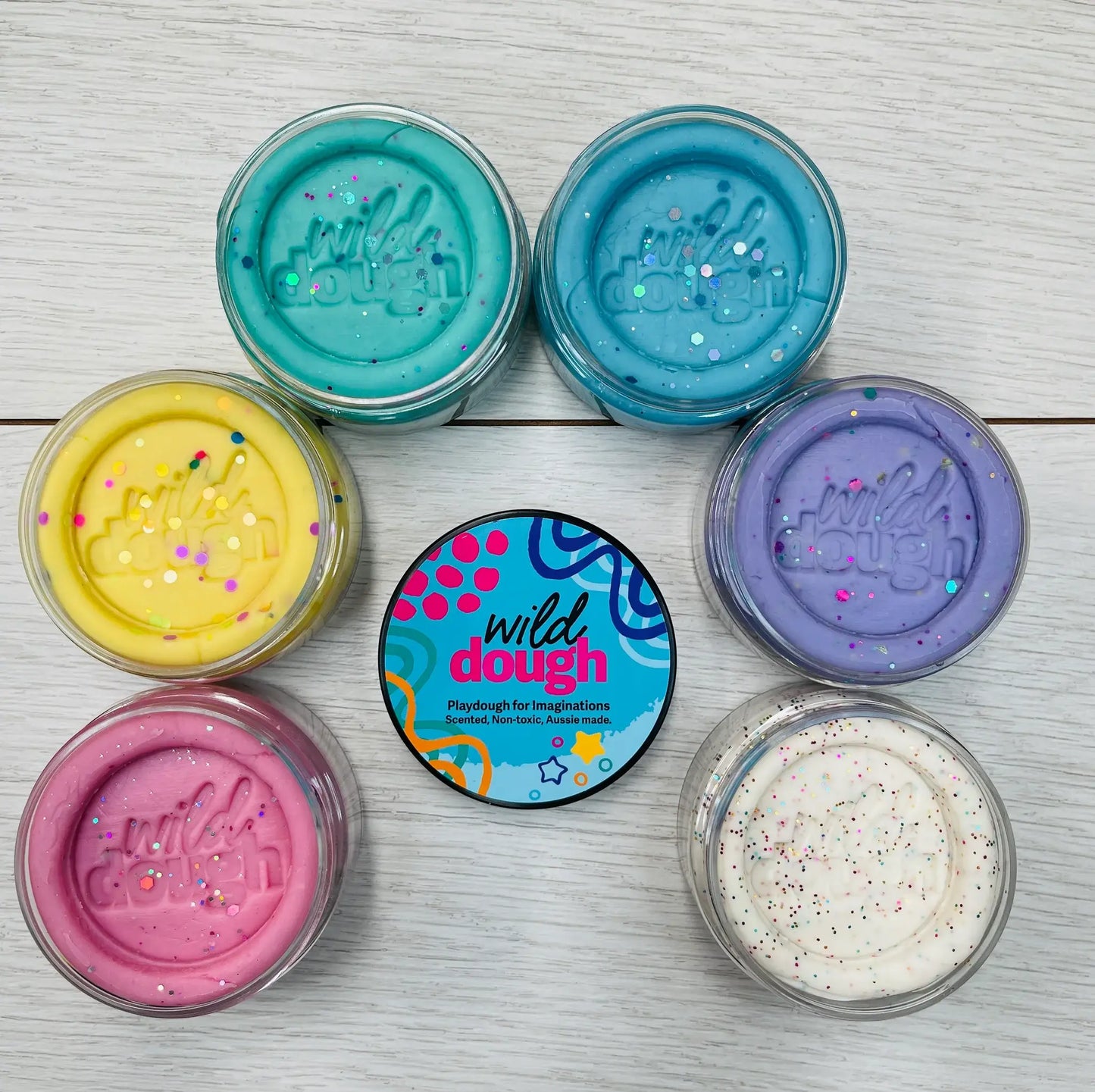 Fairy Dust White Playdough (w/s)