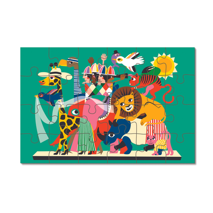 24 Piece Kids Puzzle  - Animal Carnival
