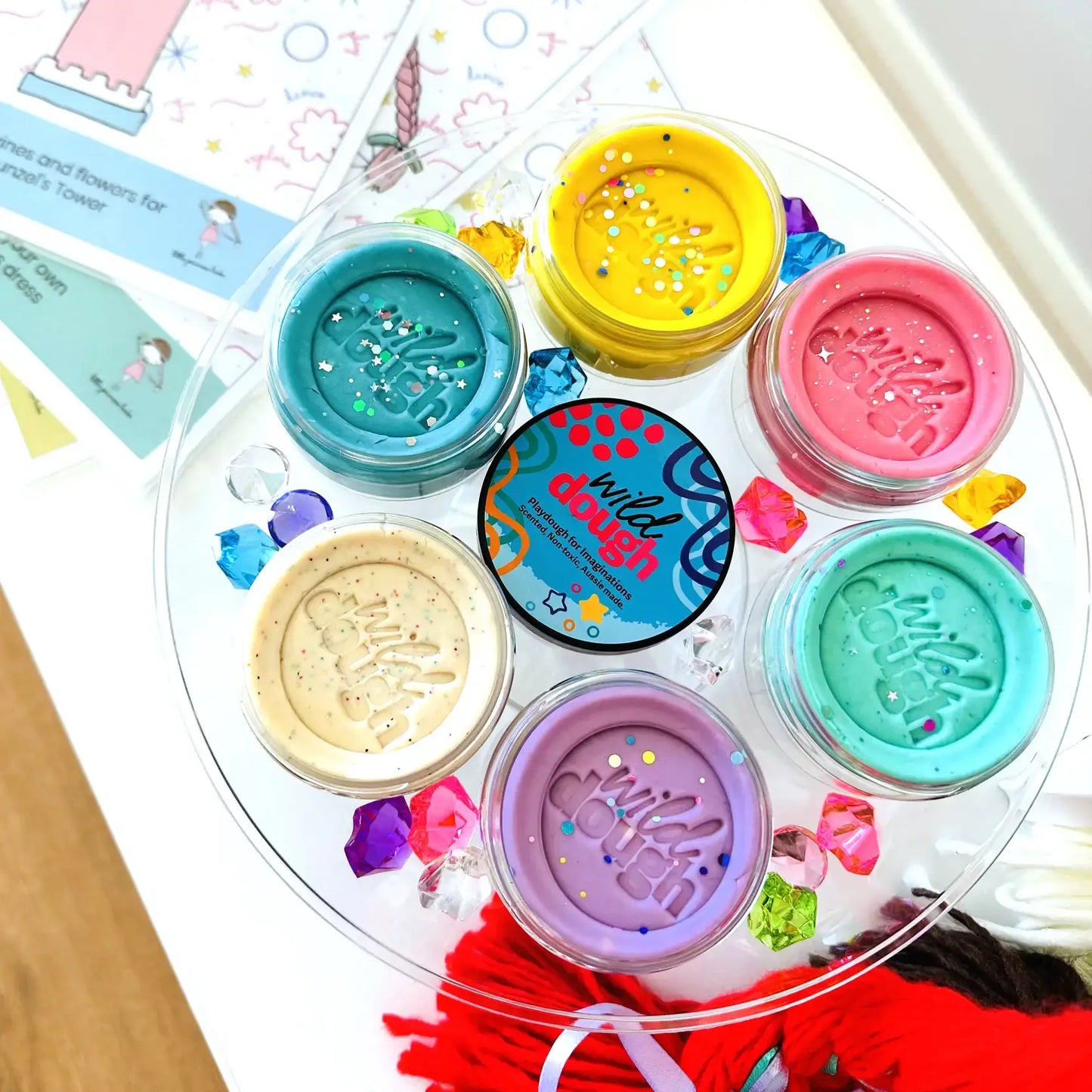 Fairy Dust White Playdough (w/s)